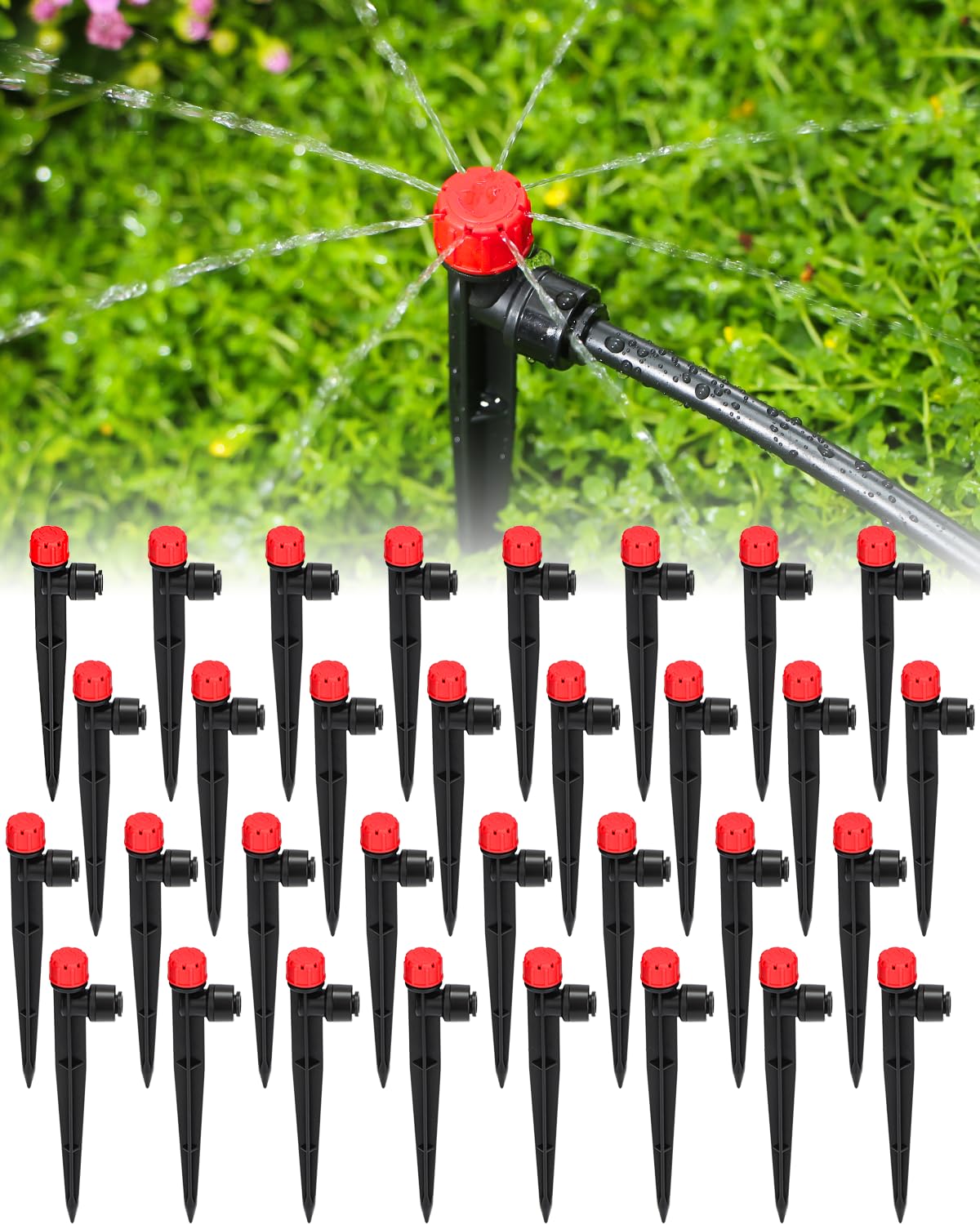 Landtouch drip irrigation parts kit for versatile garden setups.