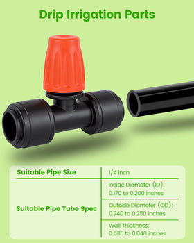 Landtouch high-flow nozzle irrigates up to 25 gallons per hour for efficient watering.