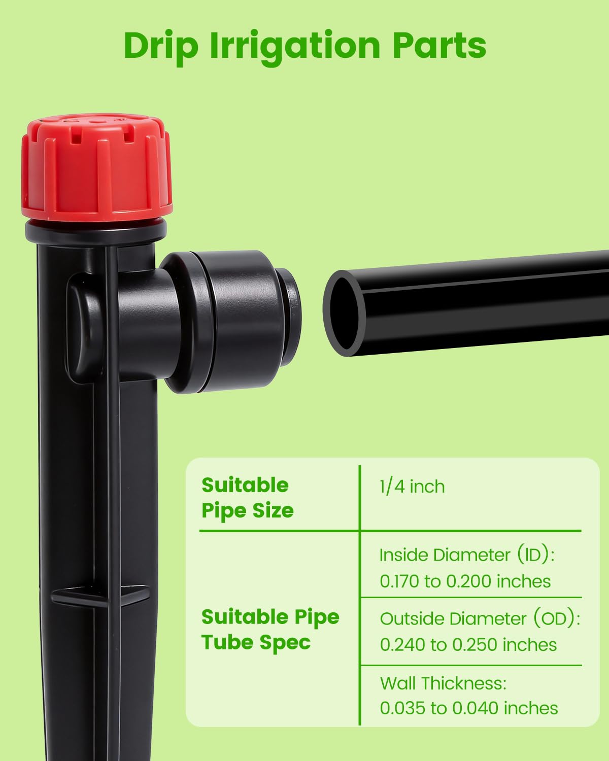 Landtouch removable and cleanable drip emitter reduces mineral buildup risk.