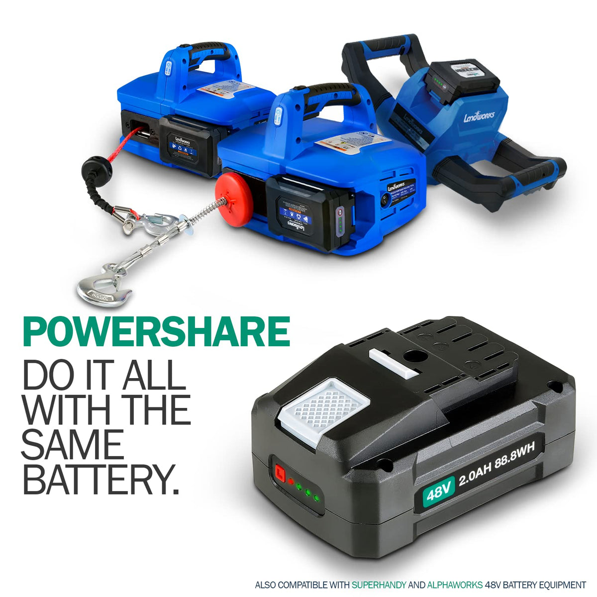 Charging setup view with battery safety indicators.