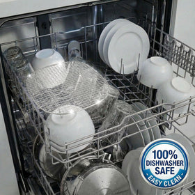 LANEJOY dishwasher-safe rack simplifies cleanup after air frying.