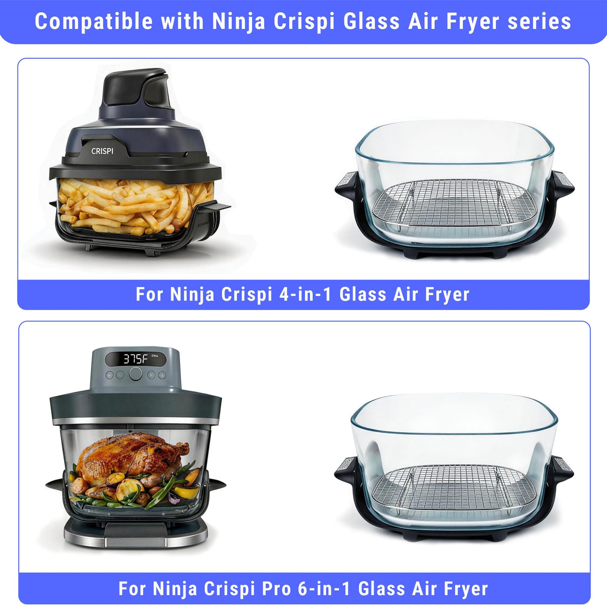 LANEJOY fine mesh grid enables even heating and crispier results.