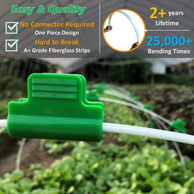 LANEVAN hoops for 2-4ft wide raised beds, simple bed protection.