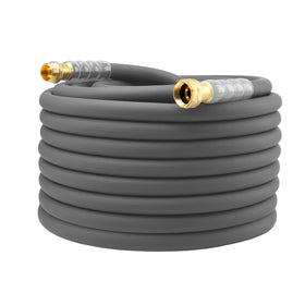 LANGARA heavy-duty hose with translucent swivel handle for quick, secure connections.