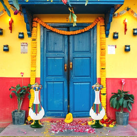 LANGFON complete outfit on goose creates a standout Cinco de Mayo centerpiece.
