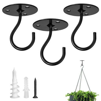 LangPu ceiling hook plant hanger supports heavy pots securely outdoors