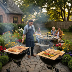 Langxinese cedar planks for vegetables grilling, aroma and even heat.