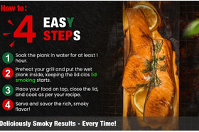 Langxinese grilling gift idea cedar planks for seafood and veggies.