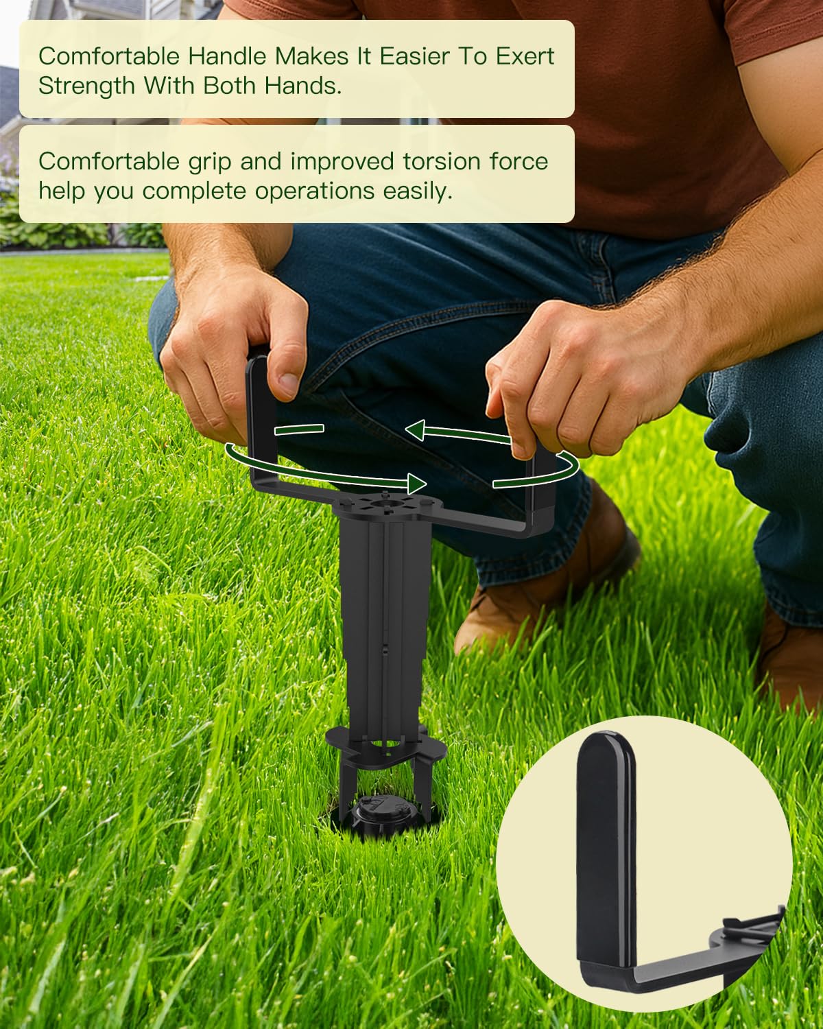 LANGZIHT helps prevent lawn damage by minimizing digging during service.