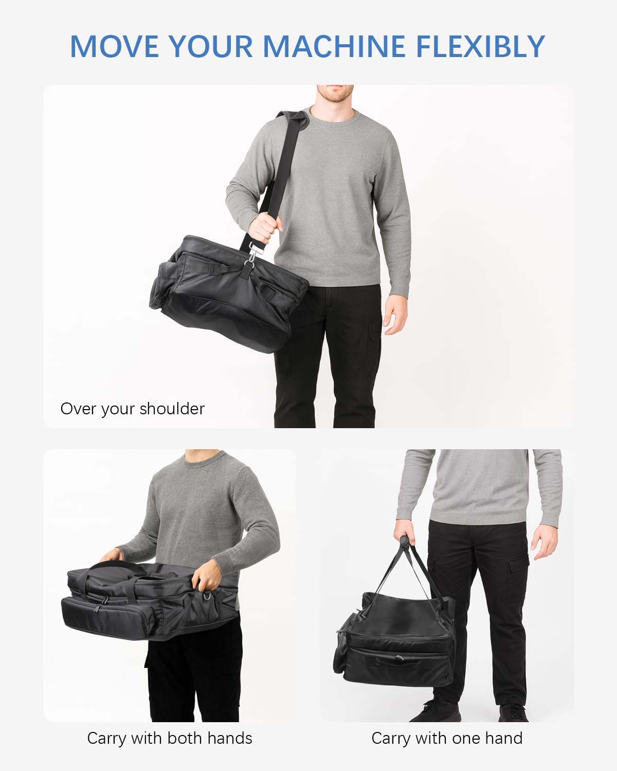 LANGZIHT Ninja Sizzle Pro XL GX101 bag water-repellent shell protects contents during transport.
