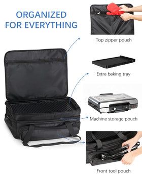 LANGZIHT Ninja GX101 bag dual-way zippers enable easy open and close.