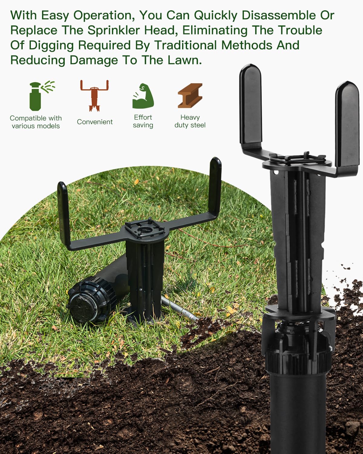 LANGZIHT compatible with Rain Bird, Hunter, Toro, K-Rain, Orbit, Irritrol brands.
