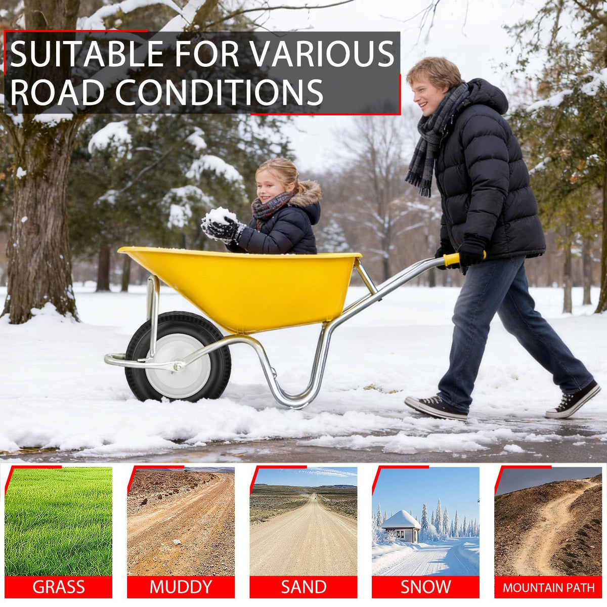 Lanjiajia wheel assembly fitting garden carts and hand dollies smoothly