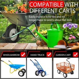 Lanjiajia non-marking foam tire protects surfaces during work