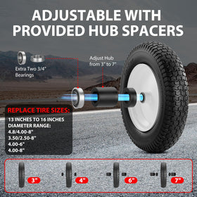 Lanjiajia spacers demonstrate hub alignment for 3-7 inch hubs