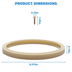 LanKstet 2-pack pool-light gasket with screws and washers, simple replacement