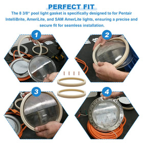 LanKstet Amerlite-compatible gasket for reliable pool and spa light sealing