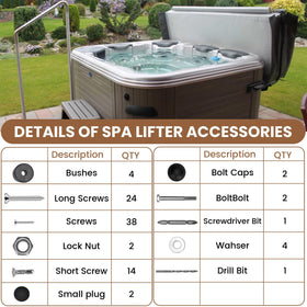 Lanmun hot tub cover lifter replacement parts ensuring durable performance