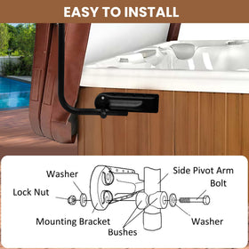 Lanmun spa lid lifter hardware kit with reliable components