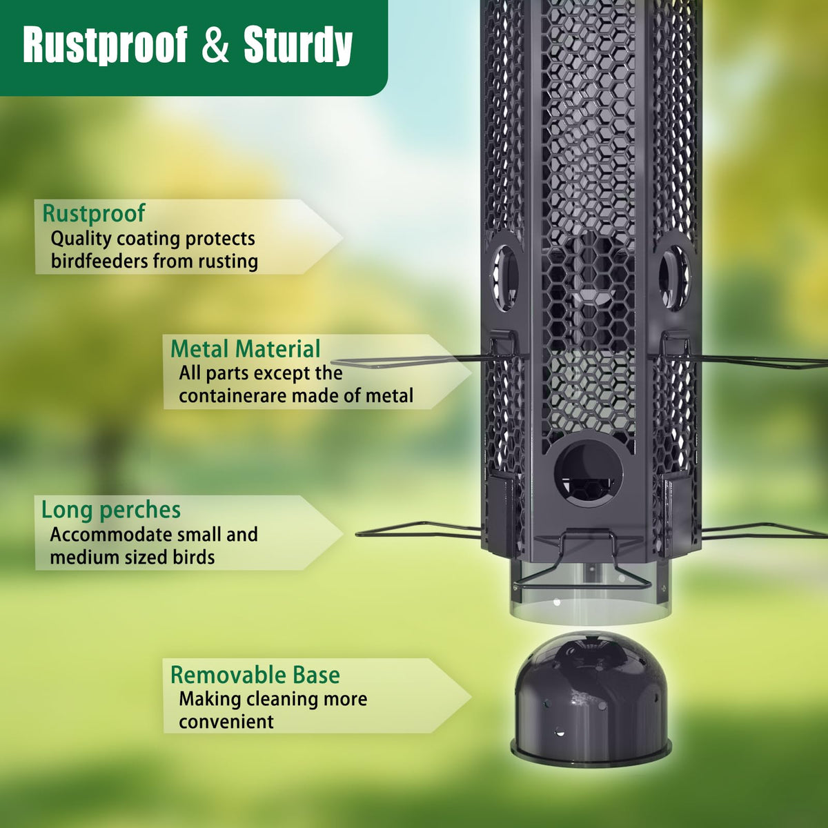 Lannso gravity-protection mechanism activates to close the feeding opening