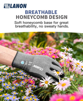 LANON breathable B.COMB AIR knit keeps hands cool