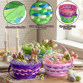 Lanpn raffia grass fillers pink, adds festive color to gift baskets and table decor.
