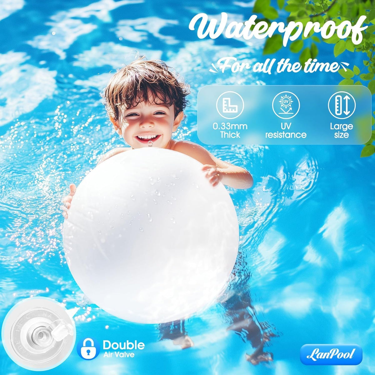 LanPool large floating globe provides dramatic night-time reflections