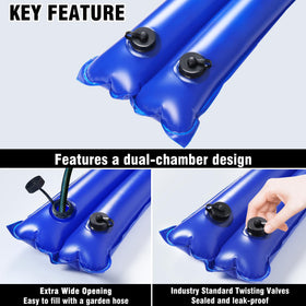 LanPool screw-cap system enables quick fill and release for easy setup.