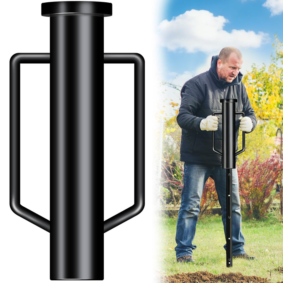 Lansybel 8LB T-Post Driver front view for efficient fence installation