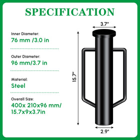 Lansybel 8LB T-Post Driver side handle for comfortable grip and leverage