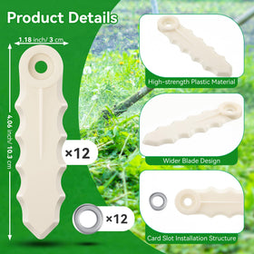 Lanties anti-loosening gaskets included for secure blade fitting