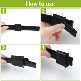 Lanties drip tape end closure in sturdy black plastic for durability