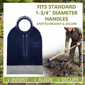 Ergonomic, balanced Lanties hoe head reduces fatigue during use