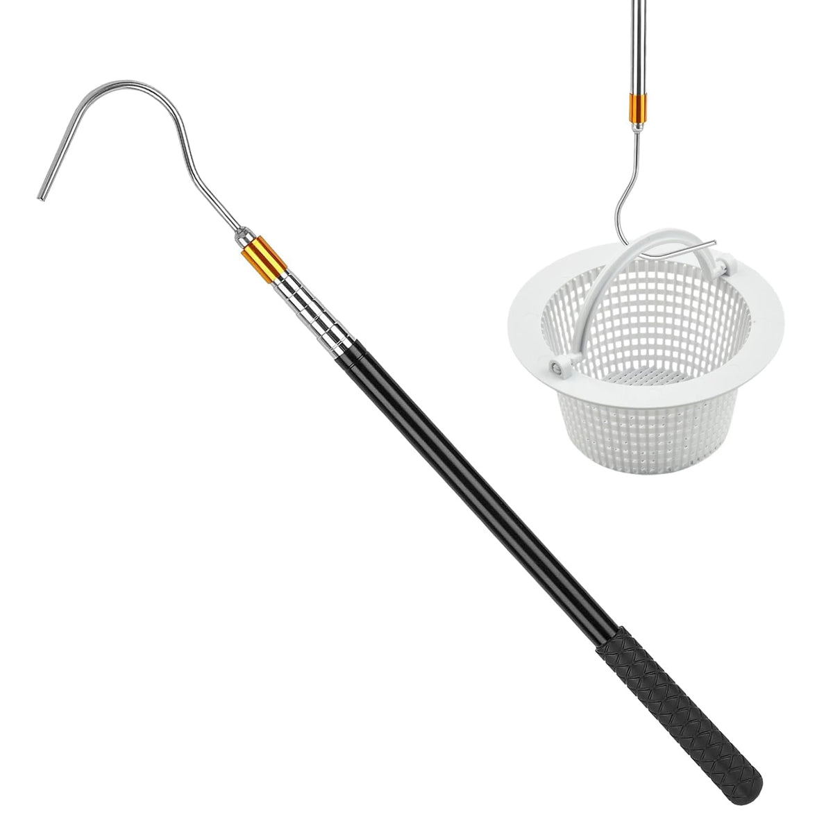 LANTONGJIANPP pool skimmer basket hook extending reach to lift debris