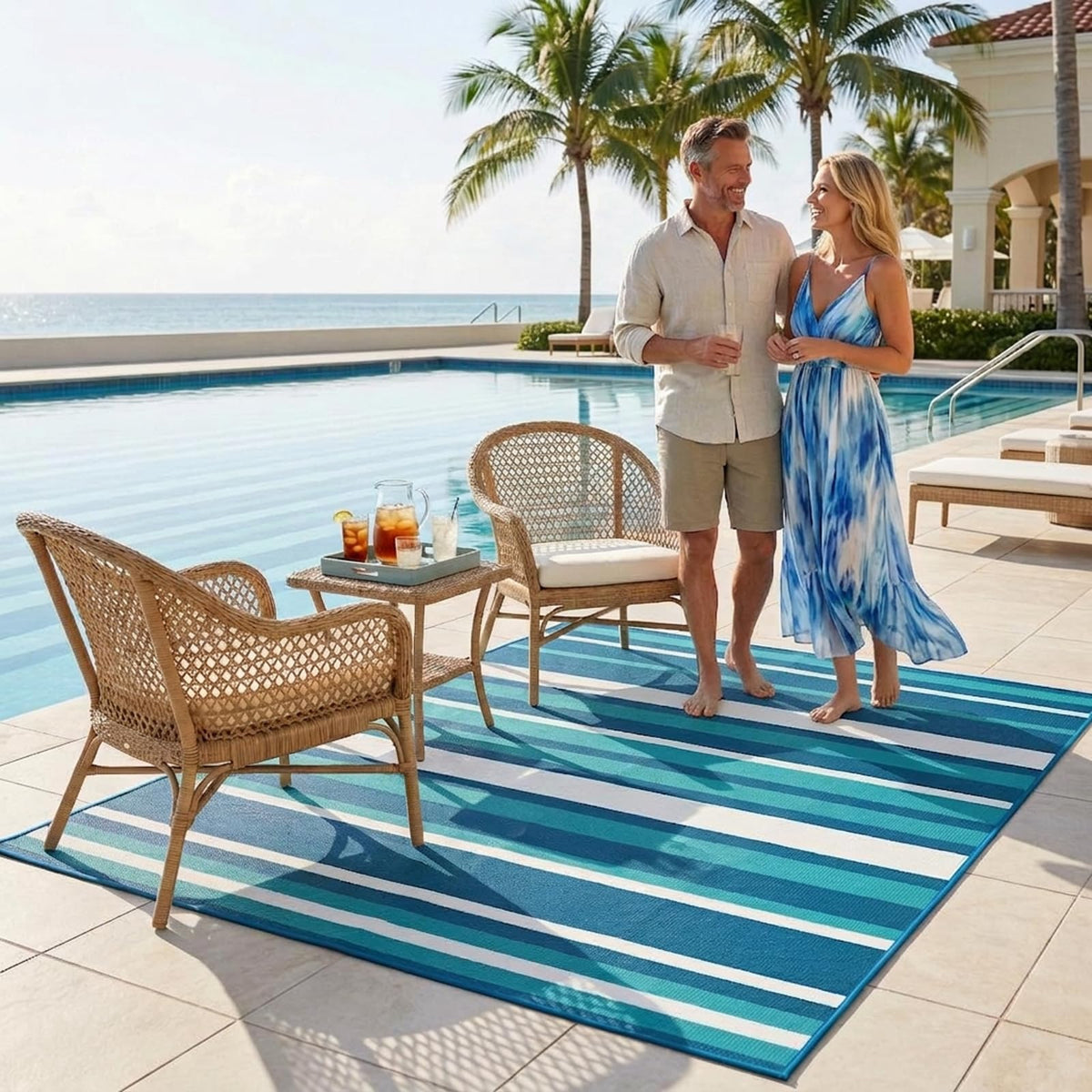 LANVIA foldable rug serves as a portable camping essential