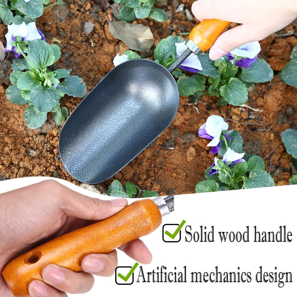 LANYOTA sprayed iron head in action provides strong digging and soil movement