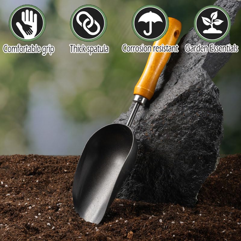 LANYOTA perforated handle hanging design enables easy storage after gardening