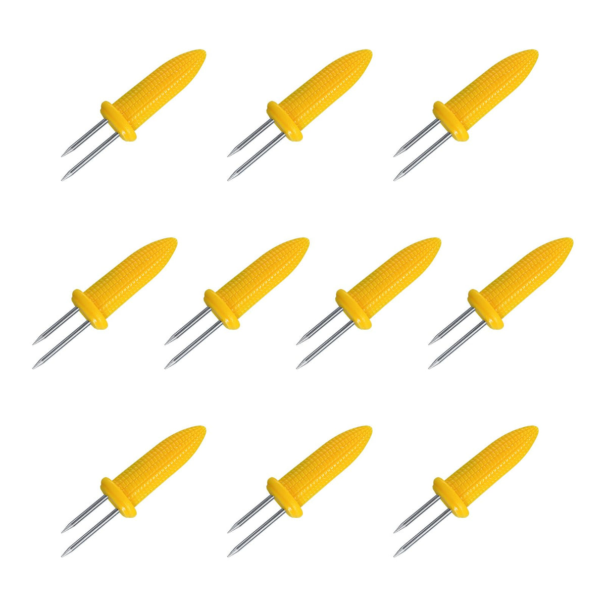LaoChoes 10-pack corn holders designed for easy grilling and mess-free servings