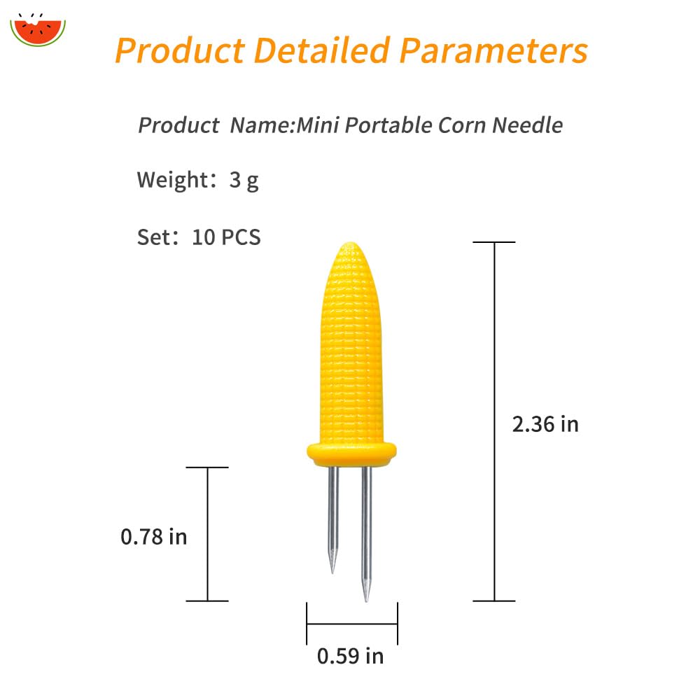 LaoChoes stainless steel corn holders with durable, rust-resistant needles