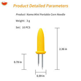 LaoChoes stainless steel corn holders with durable, rust-resistant needles