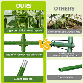Laodier cross-shaped connectors enable easy, tool-free assembly.