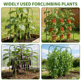 Laodier packaging includes trellis, clips, ties, netting and manual.