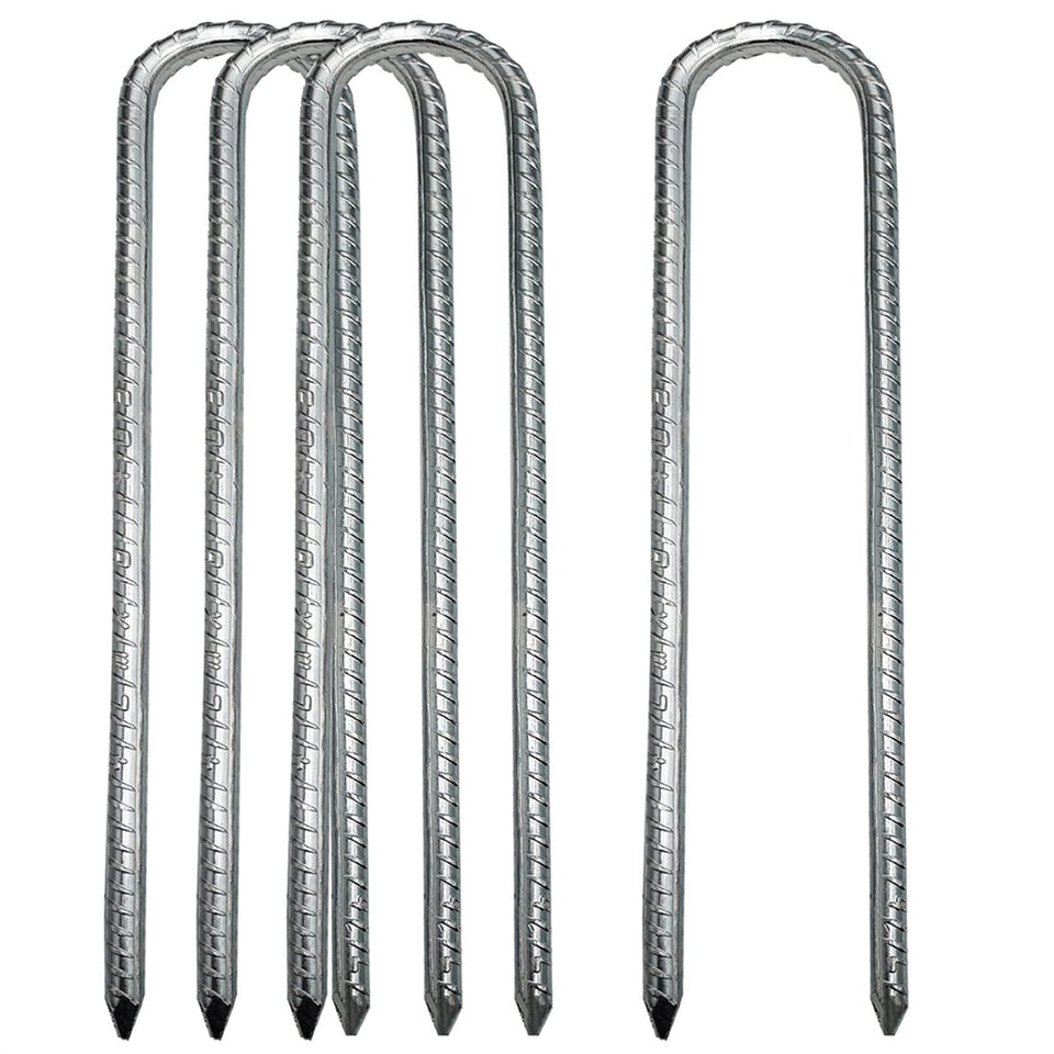 LAOJU ground stake 12 inch with galvanized steel for secure outdoor setups
