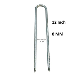 LAOJU rebar stake with a chisel point for easy penetration into tough soil