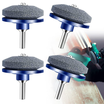 LAOJU Lawnmower Blade Sharpener Pack keeps mower blades sharp for clean cuts.