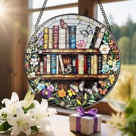 LAOWEIKI sun catcher makes a thoughtful gift for book lovers and art fans.