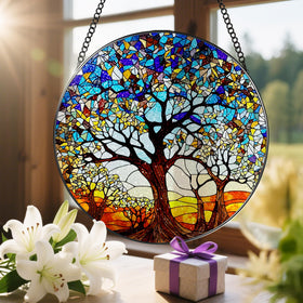 LAOWEIKI gift-ready stained glass decor for birthdays or holidays