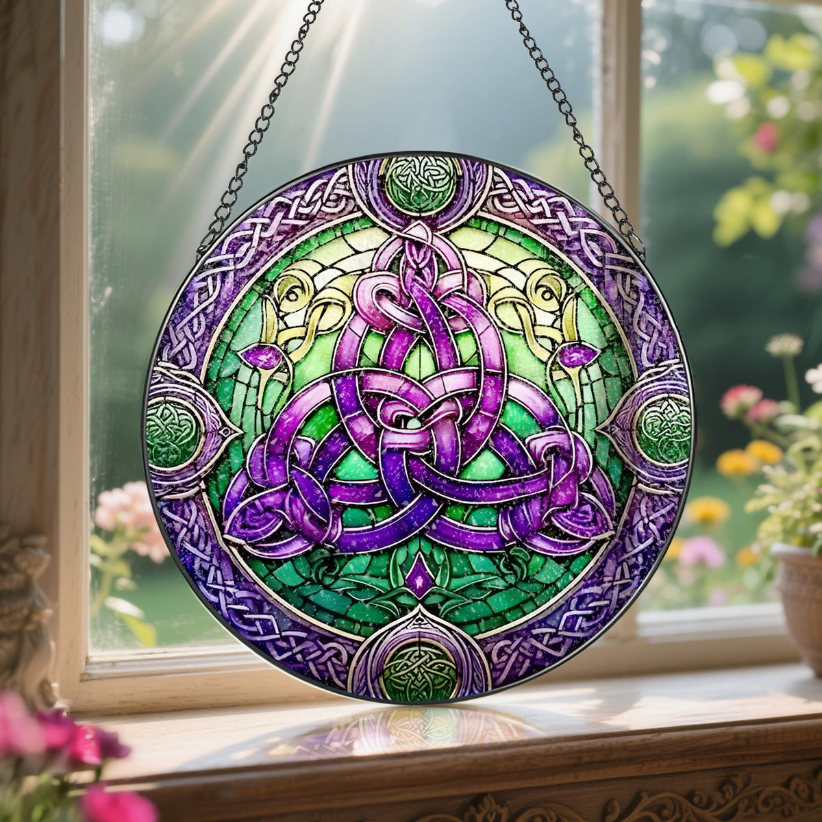 LAOWEIKI gift idea featuring stained-glass art for art lovers.