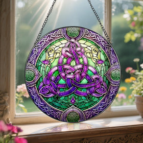 LAOWEIKI gift idea featuring stained-glass art for art lovers.