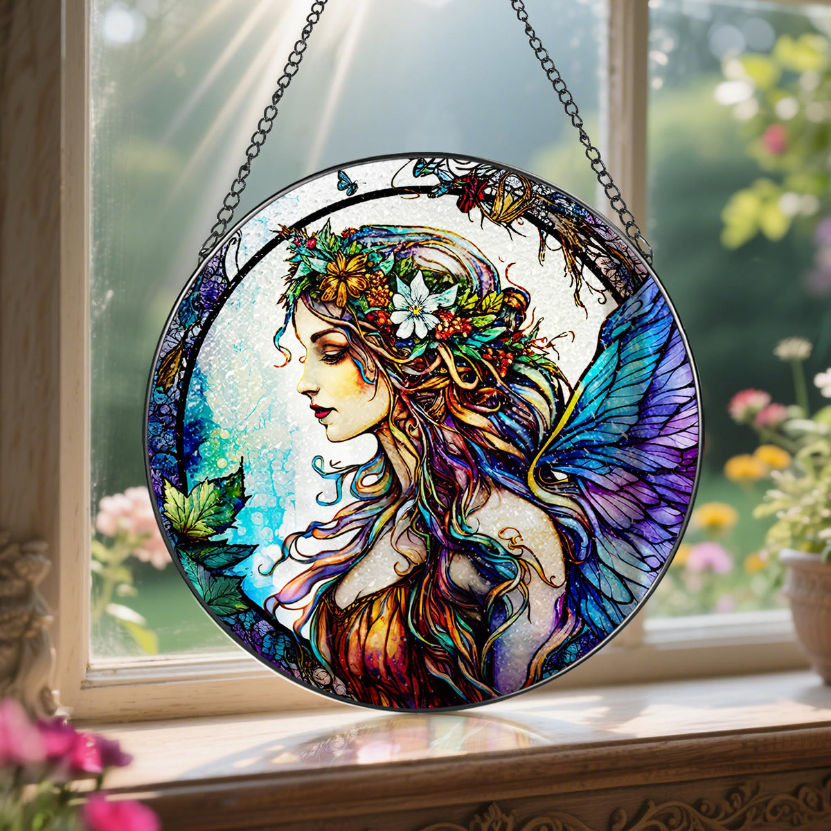 LAOWEIKI sunlit room glow refracting color for welcoming ambiance
